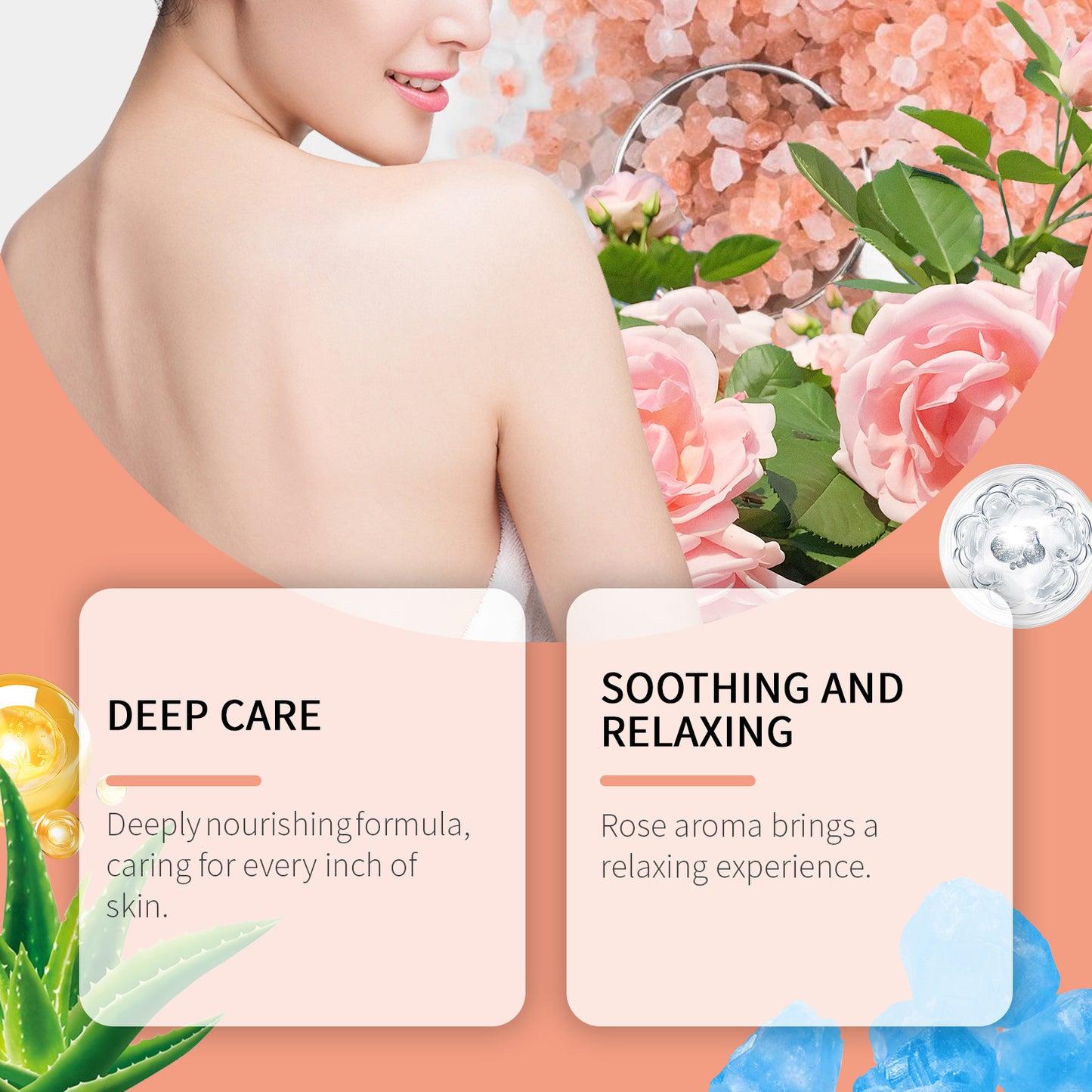 Sales Minerales de Rosa & Aloe